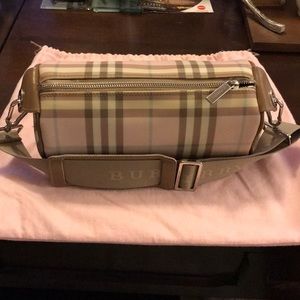 Burberry Pink Nova Check Barrel Shoulder Bag